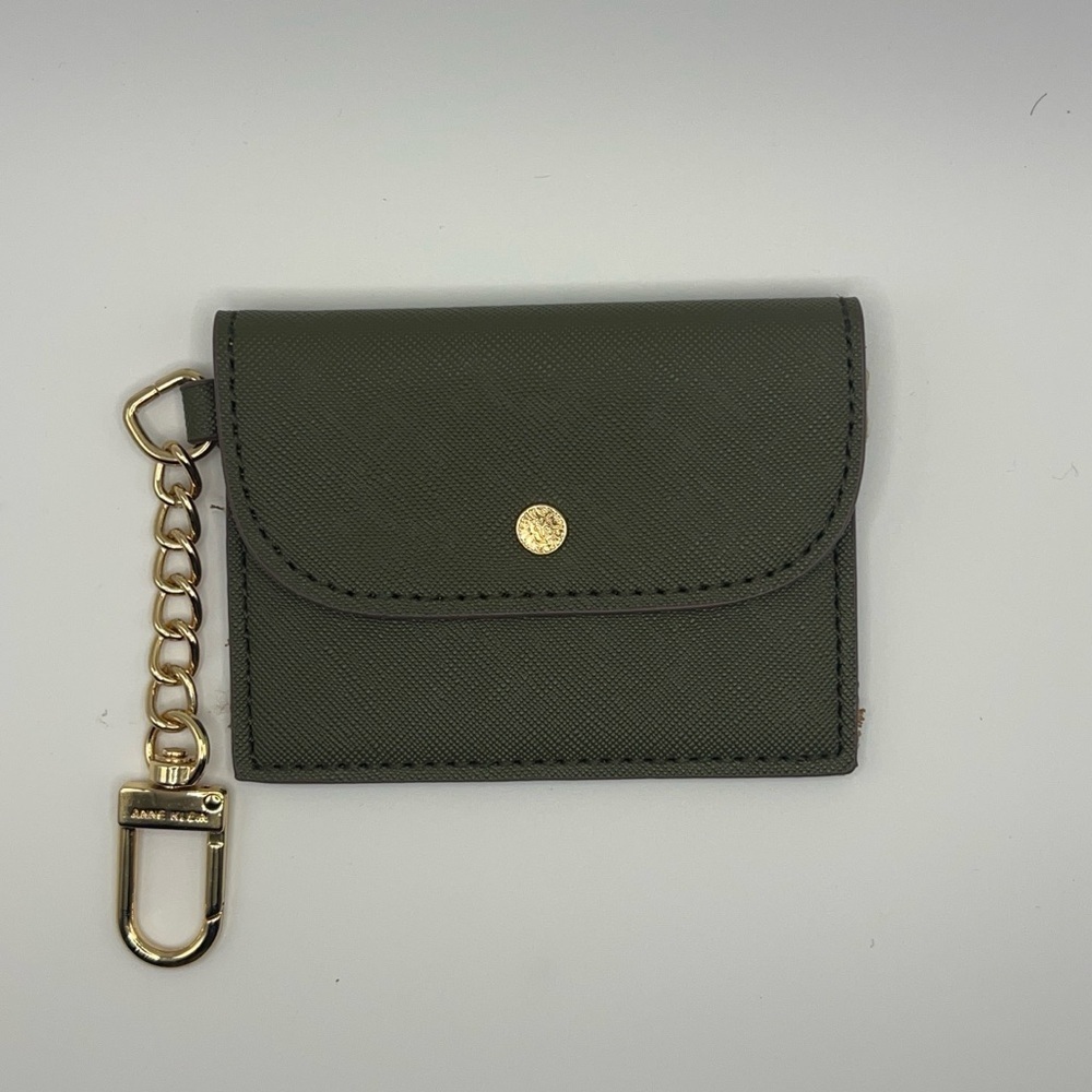 ANNE KLEIN Card Case Wallet Key Chain Holder Money Small Travel Mini